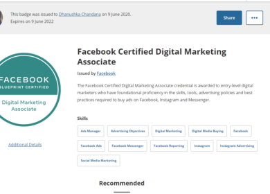 How I become a Facebook Certified Digital Marketing Associate